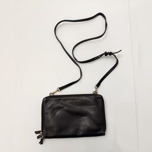 Levenger Leather Carrie Convertible Clutch Wallet